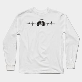 Tractor love, My heartbeat for a tractor Long Sleeve T-Shirt